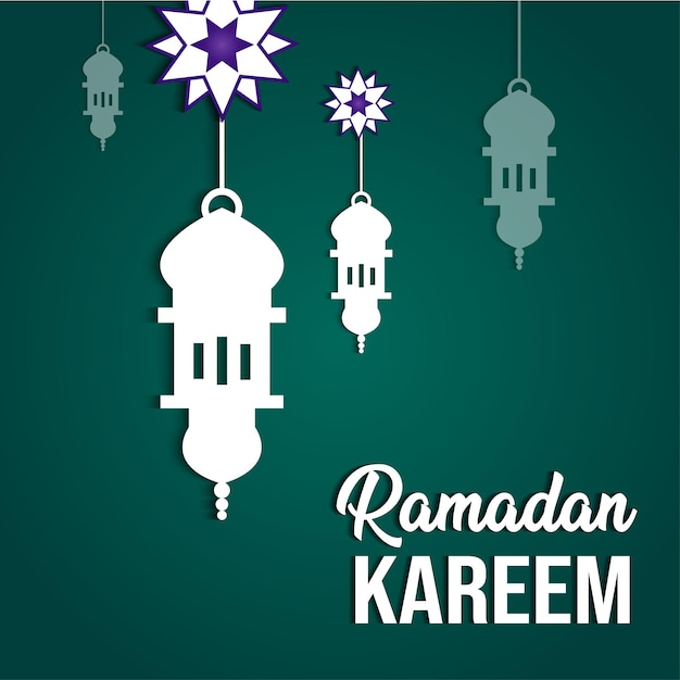 Ramadan kareem ilustración diseño
