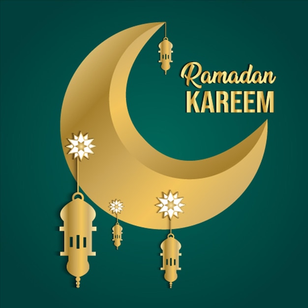 Ramadan kareem ilustración diseño