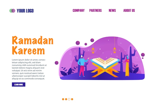 Ramadan kareem landing page