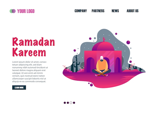 Ramadan kareem landing page