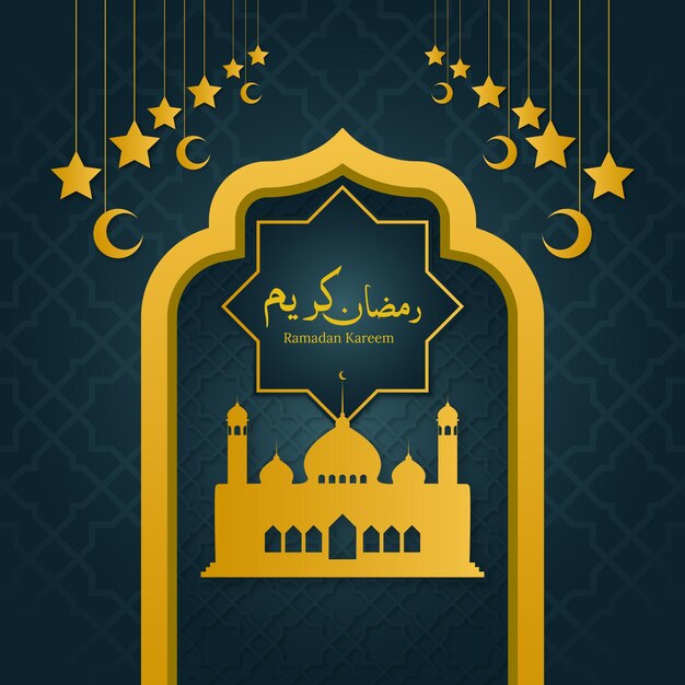 Ramadán Kareem plantilla de publicaciones en las redes sociales