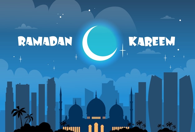 Ramadán kareem religión musulmana mes santo