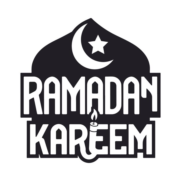 Ramadan Kareem Tipografía Diseño de camisetas Ramadan Kareem Diseño