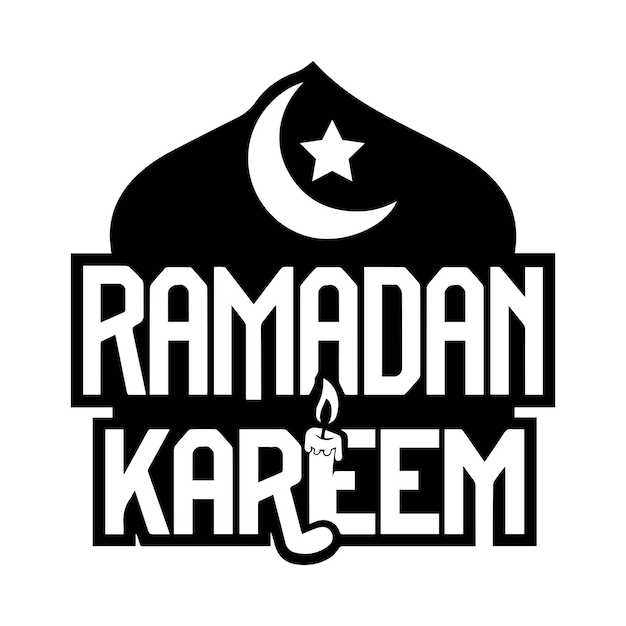 Ramadan Kareem Tipografía Diseño de camisetas Ramadan Kareem Diseño