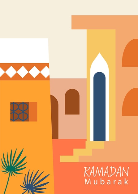 Ramadan Kareem Vector de obras de arte abstractas