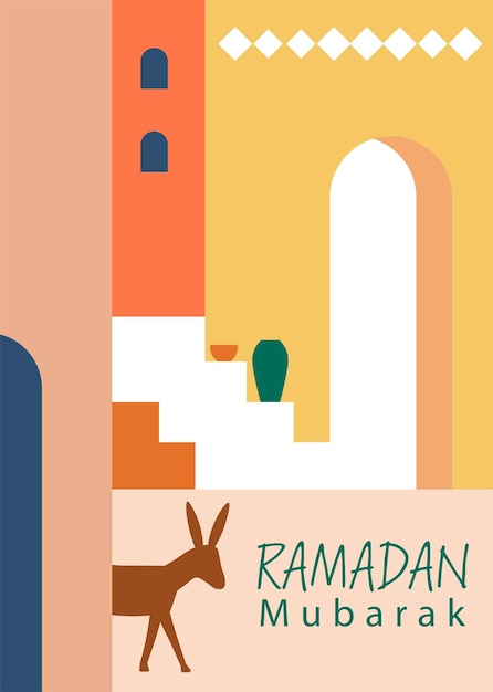 Ramadan Kareem Vector de obras de arte abstractas