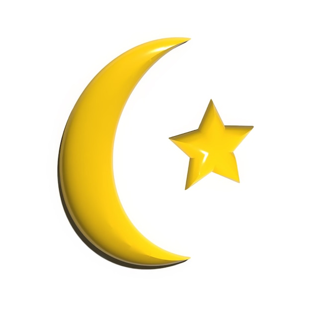 RAMADAN Media Luna Dorada y Estrella