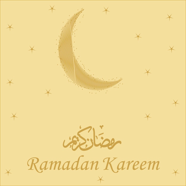 Vector ramadan mubarak kareem publica tarjetas mes sagrado desea rezar ramzan