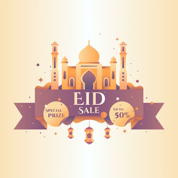 Ramadán venta insignia vector ilustración