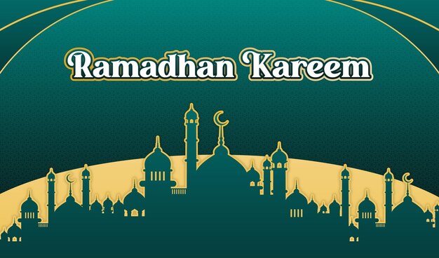 Ramadha Kareem Idul Fitri (el día de la fiesta)