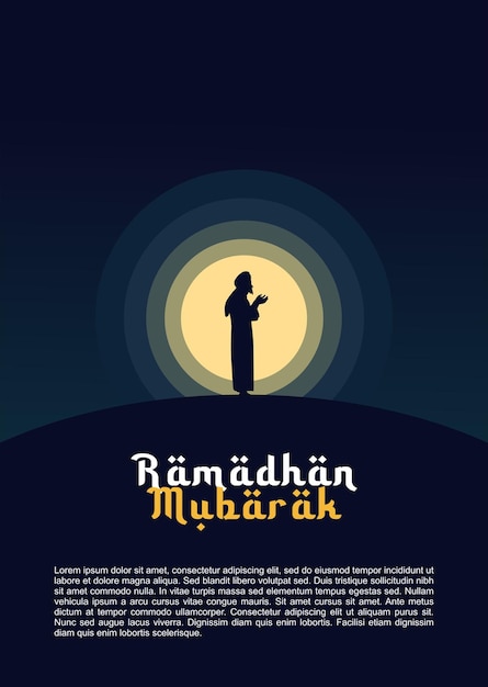 Vector ramadhan mubarak y el eid al adha