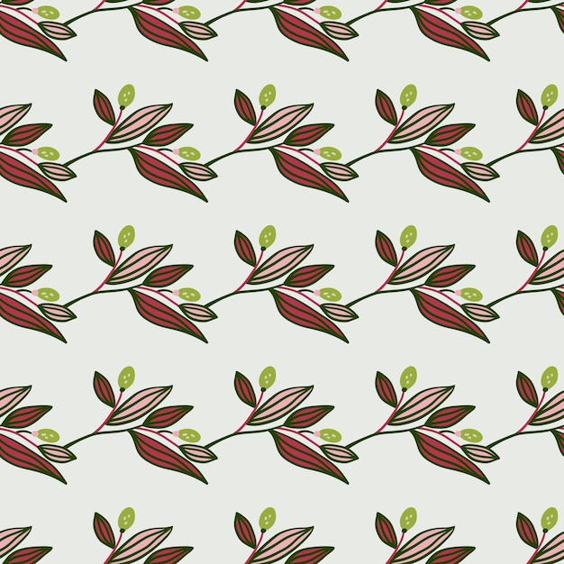 Ramas de agracejo de patrones sin fisuras Papel tapiz floral de bayas silvestres