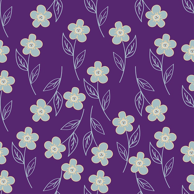 Ramas artísticas simples flores peonías dahlia y brotes con hojas patrón sin costuras mano vectorial