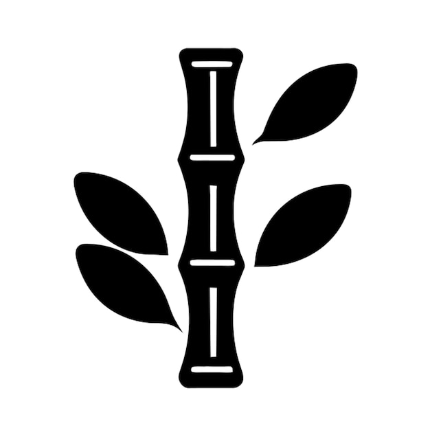 ramas y hojas de bambú icono