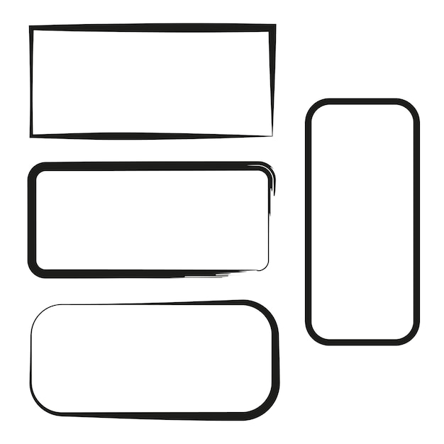 Rames rectángulos elemento gráfico ilustración vectorial