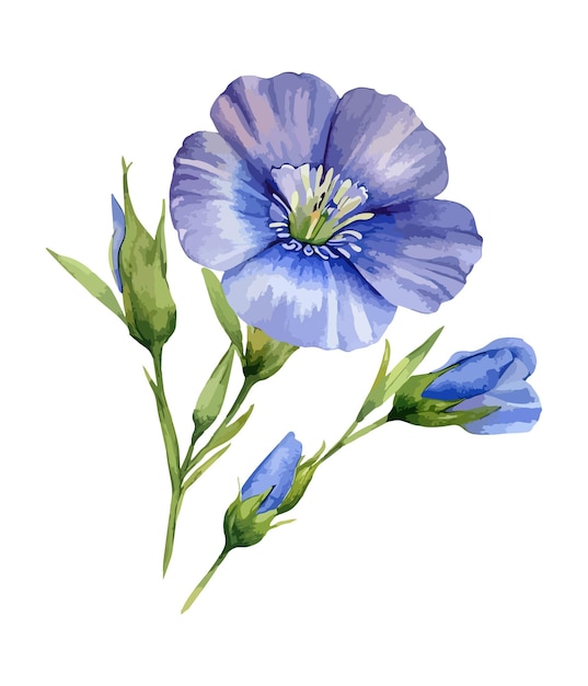 Ramo floral vintage acuarela lienzo floral acuarela