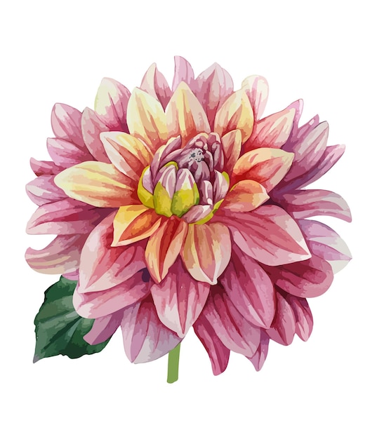 Ramo floral vintage acuarela lienzo floral acuarela