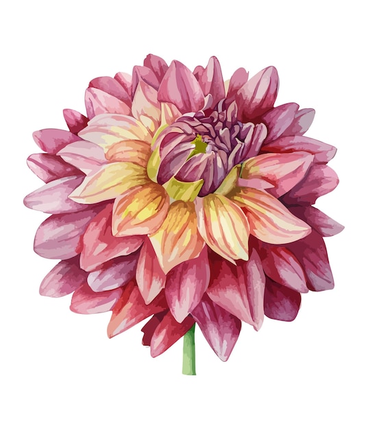 Ramo floral vintage acuarela lienzo floral acuarela
