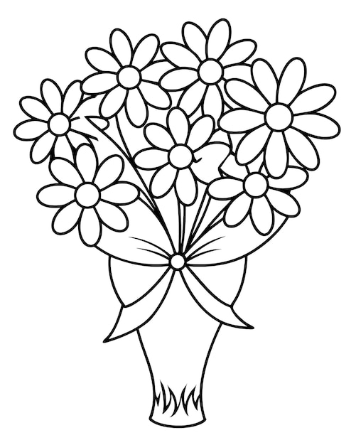 ramo de flores ilustración ramo de flor floral diseño de flores naturaleza arte de hojas de plantas
