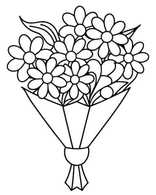 ramo de flores ilustración ramo de flor floral diseño de flores naturaleza arte de hojas de plantas