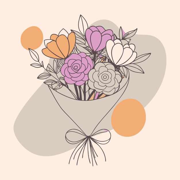 Ramo de flores para el nacimiento