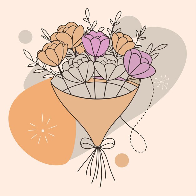 Ramo de flores para el nacimiento