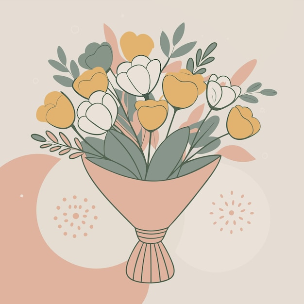 Ramo de flores para el nacimiento