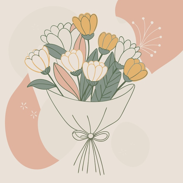 Ramo de flores para el nacimiento