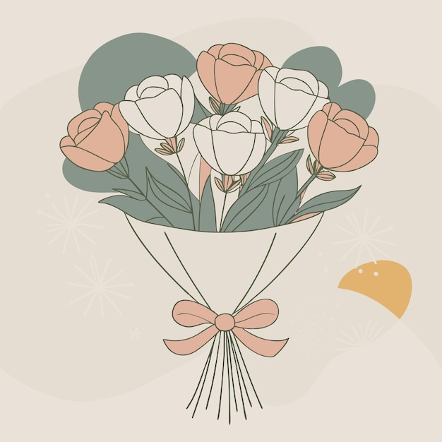Ramo de flores para el nacimiento
