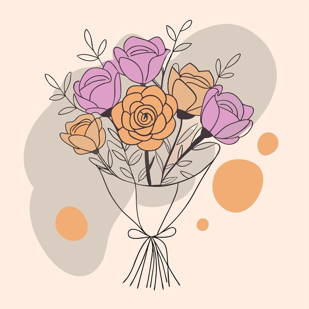 Ramo de flores para el nacimiento