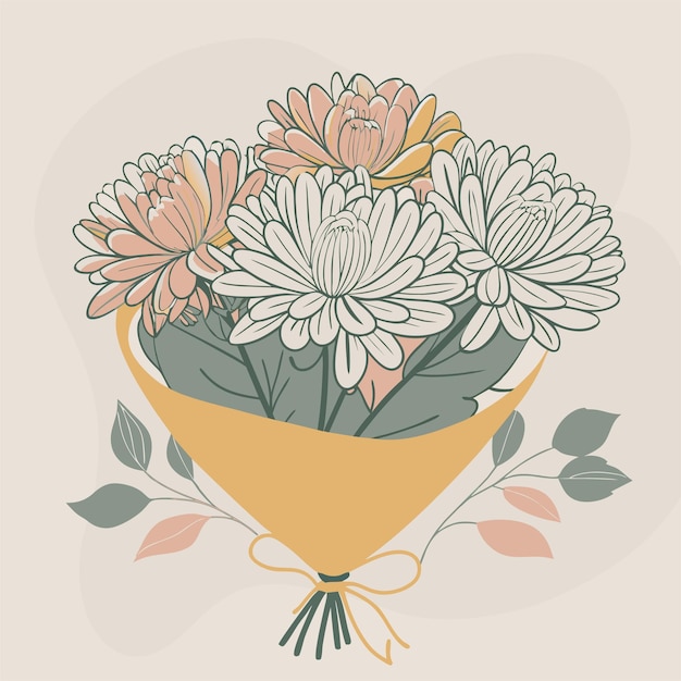 un ramo de flores que está en un jarrón