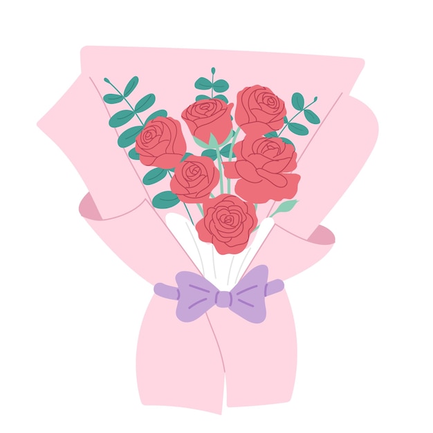ramo de flores rosas