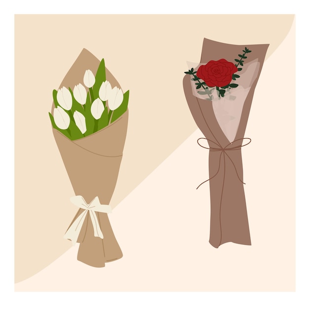ramo de flores del vector
