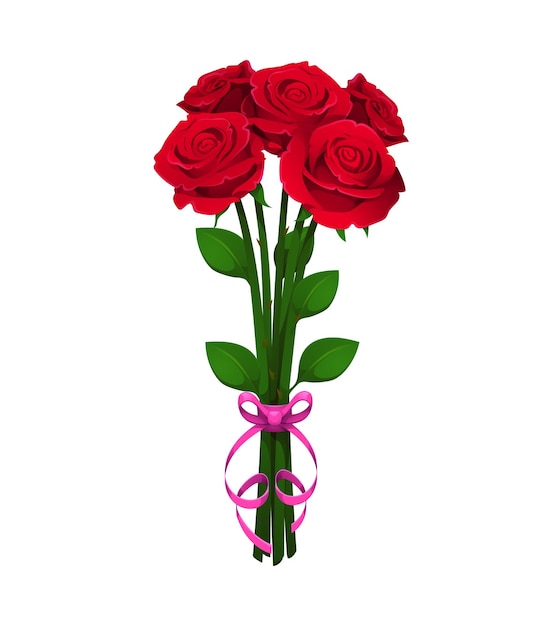 El ramo de rosas del día de San Valentín simboliza el amor.