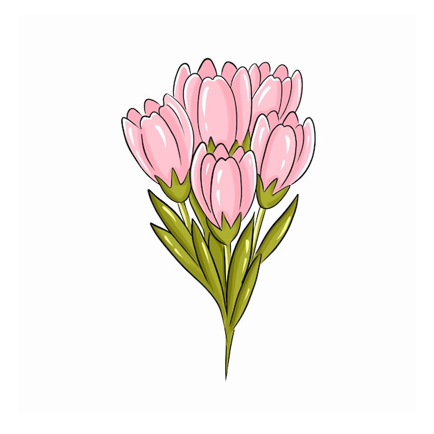 ramo de tulipanes