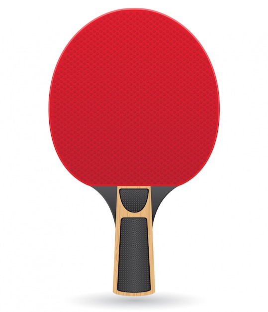 Raqueta para tenis de mesa ping pong ilustración vectorial