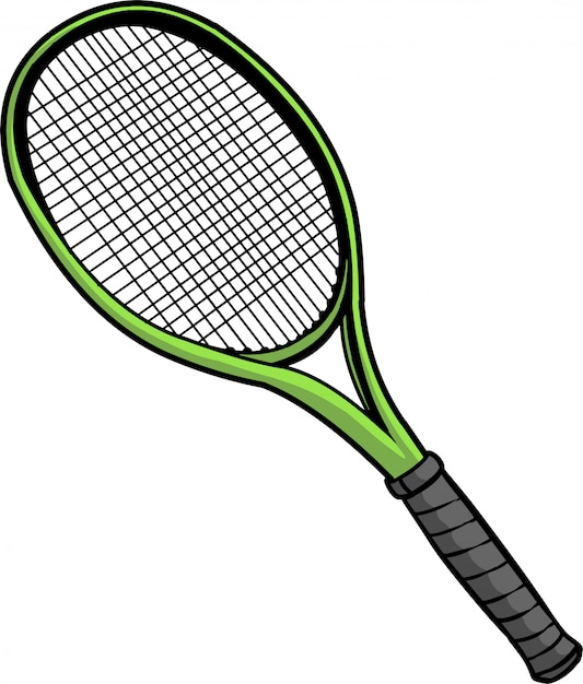 Vector raqueta de tenis