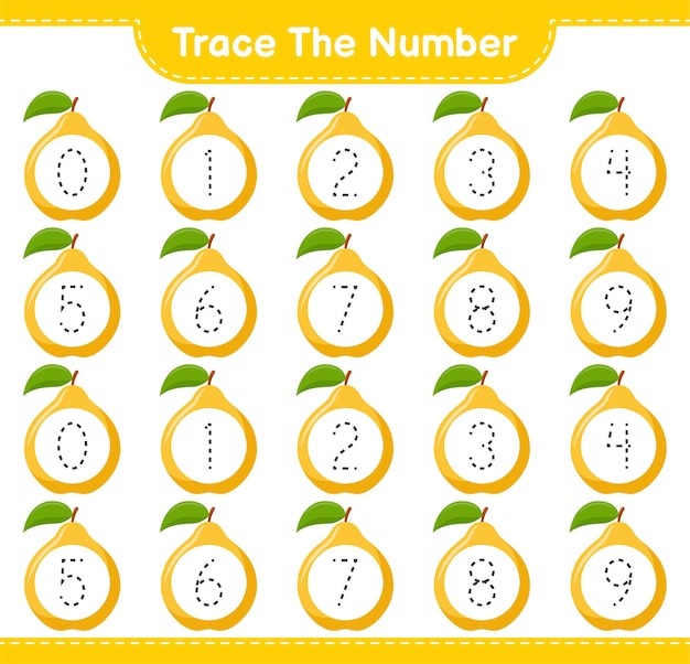 Rastrea el número. Número de rastreo con Quince. Juego educativo para niños, hoja de trabajo imprimible