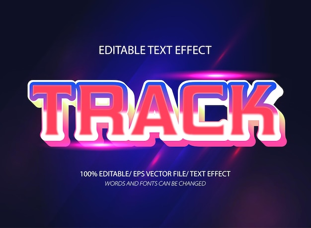Rastrear el efecto de texto editable y el estilo de texto editable