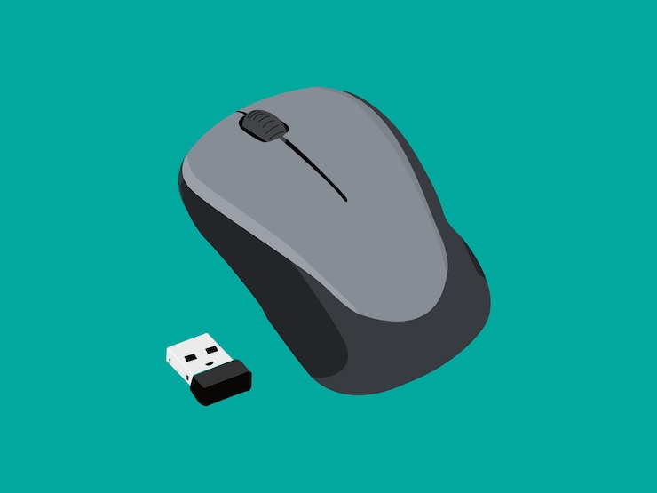 Vector ratón de la computadora bluetooth inalámbrico electrónica
