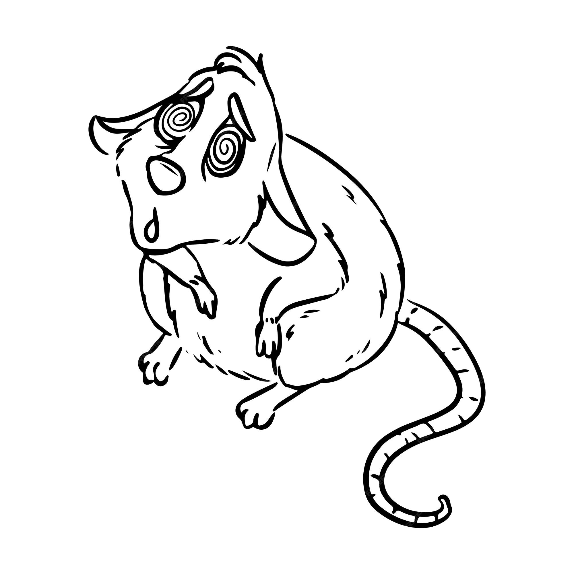 Ratón o rata asustado o hipnotizado. pequeño roedor vulnerable. ilustración de dibujos animados estilo cómic, ilustración vectorial de stock | Vector Premium Ratón o rata asustado o hipnotizado. pequeño roedor vulnerable. ilustración de dibujos animados estilo cómic, ilustración vectorial de stock | Vector Premium