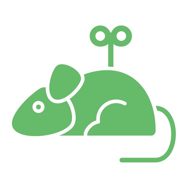 un ratón verde con un logotipo verde que dice la palabra alienígena