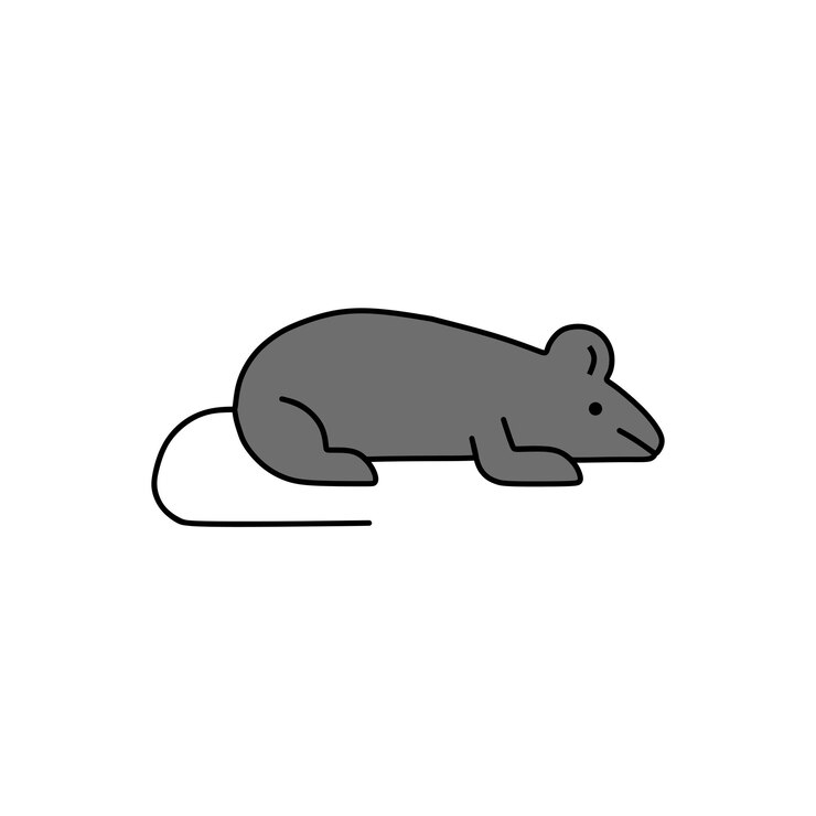 Vector los ratones buscan comida