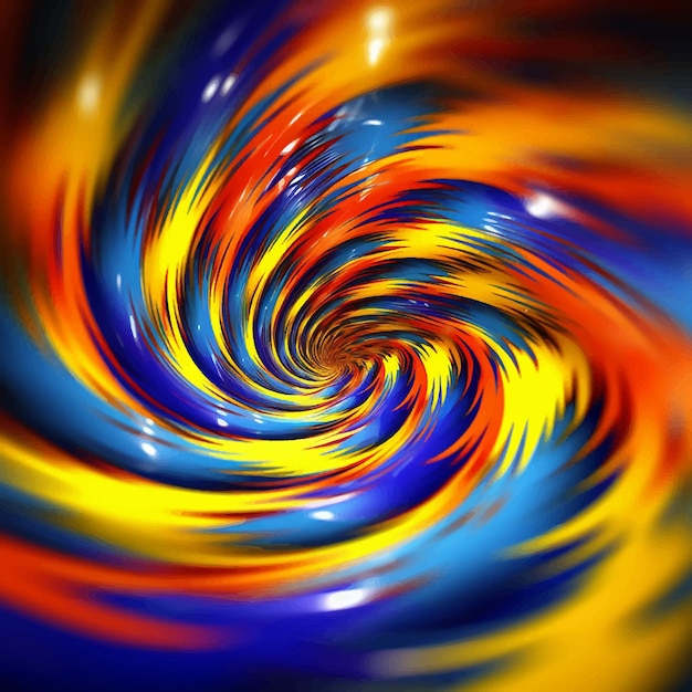 Vector ray swirl spiral pintura dinámica curva fantasía futurista flujo de brillo elegante efecto de onda artístico
