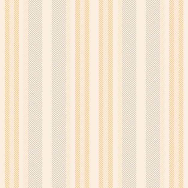 Raya de tela de textura de fondo transparente con un textil vertical vectorial de líneas en colores claros y ámbar