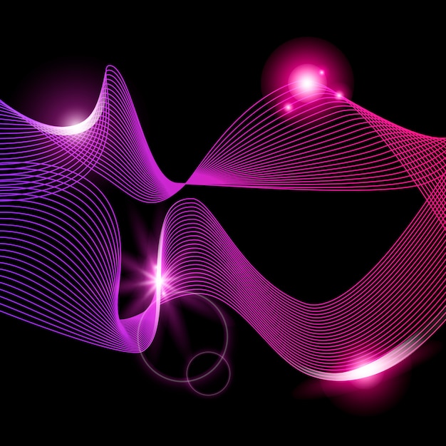 Rayas abstractas degradado onda línea arte