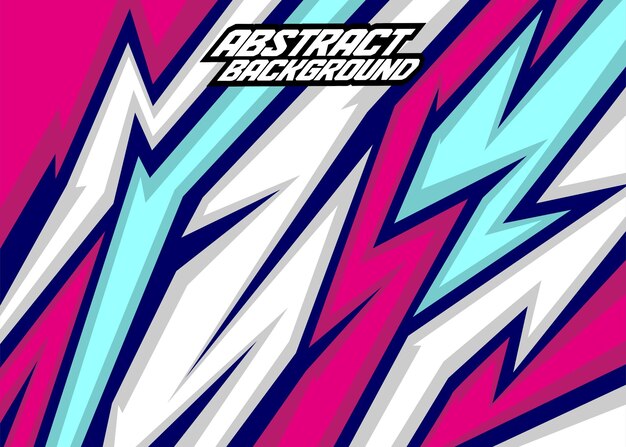 Rayas abstractas de fondo de carreras con azul hielo mexicano rosa blanco y dongker vector gratis