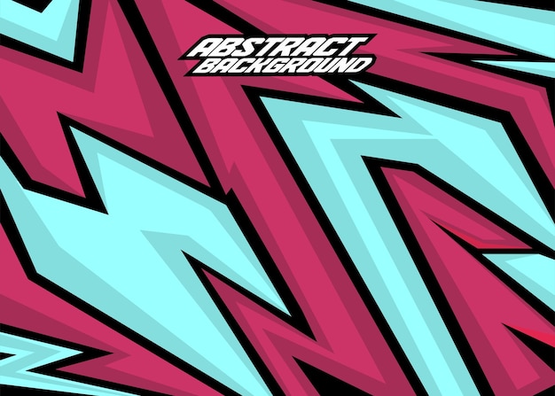 Rayas abstractas de fondo de carreras con azul hielo, negro y rojo real vector gratis