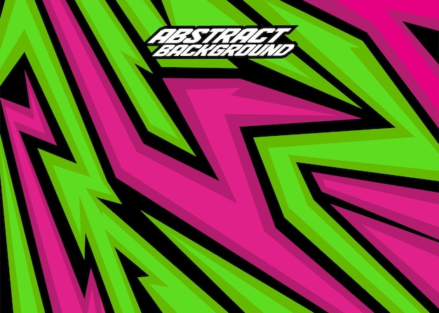 Rayas abstractas de fondo de carreras con blackbarbie pinkand tomillo vector gratis