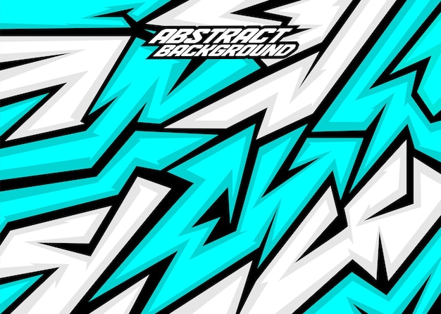 Rayas abstractas de fondo de carreras con blackcyan blueand rojo vector gratis